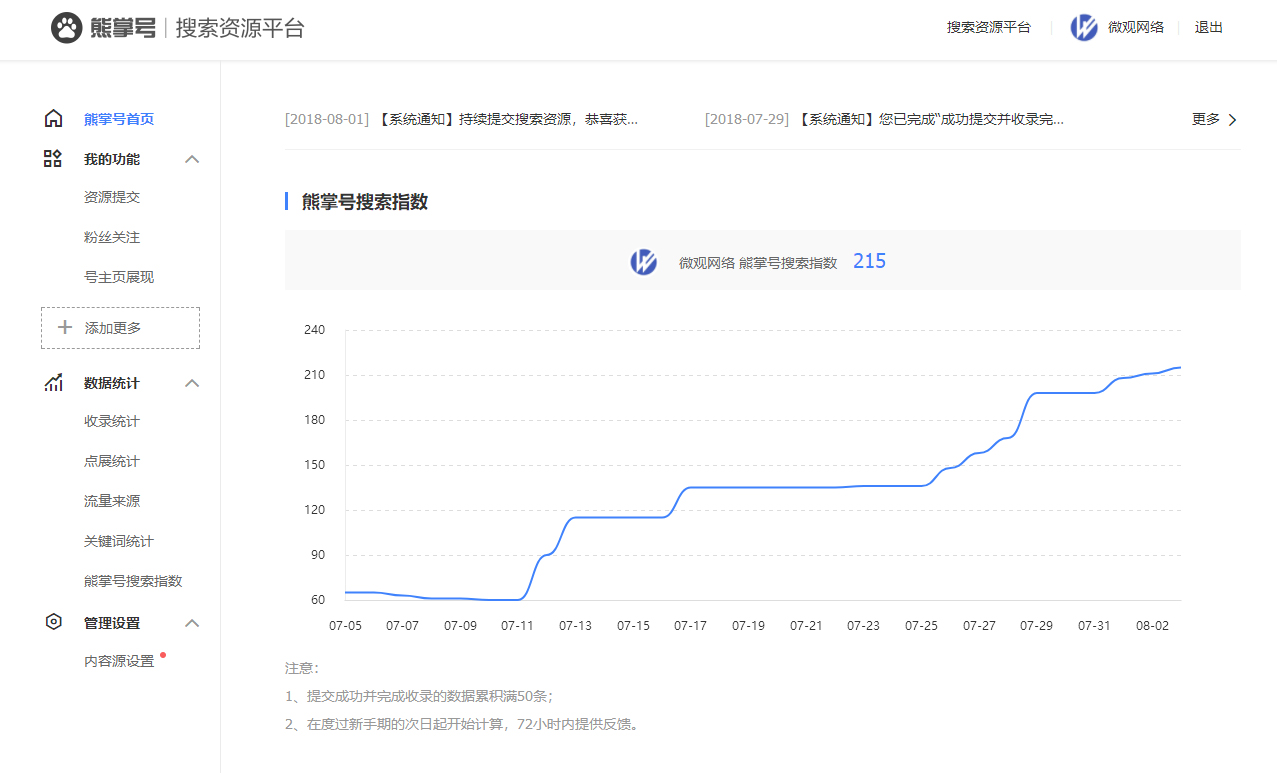 微觀網絡熊掌號